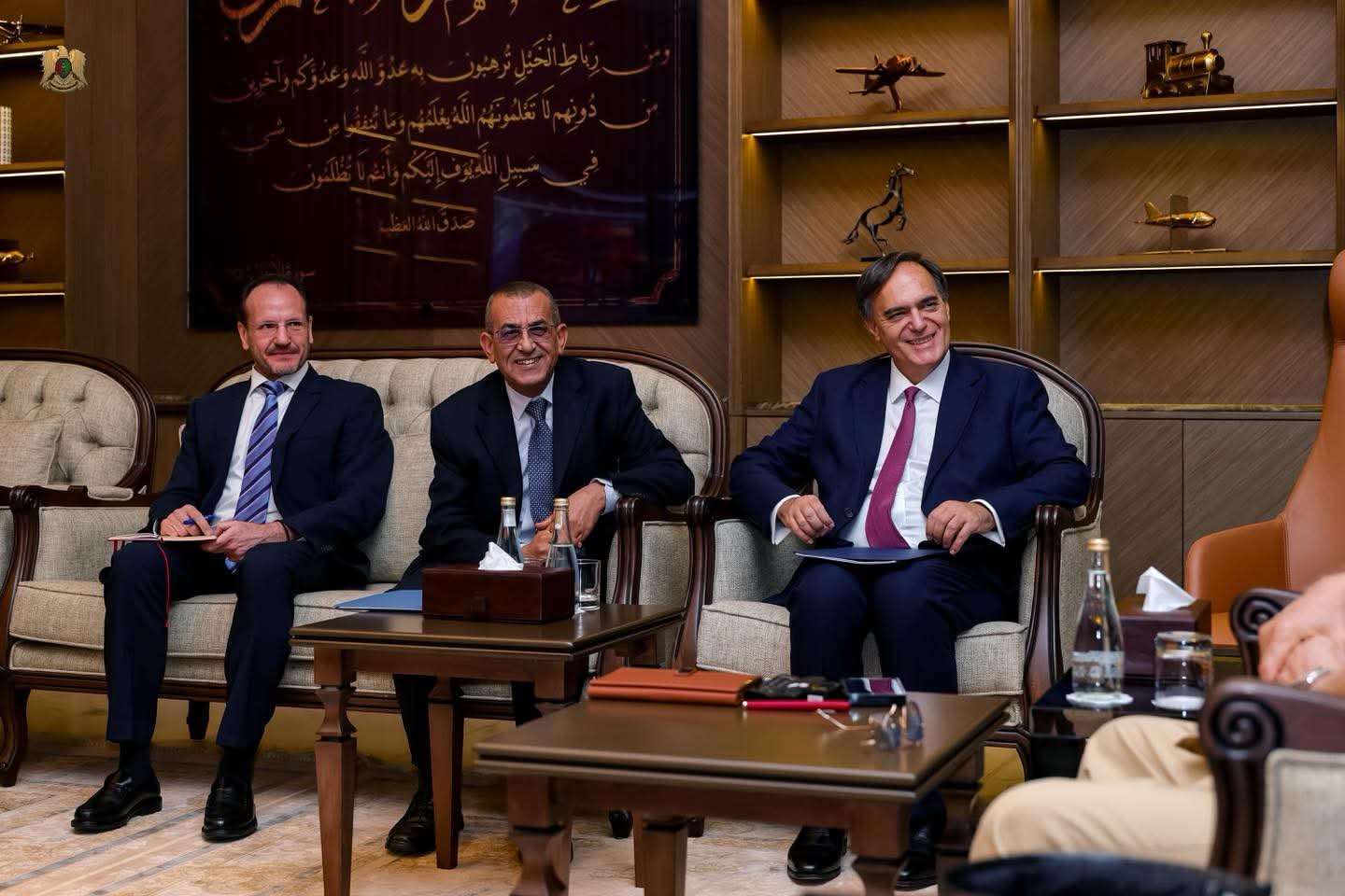 Field Marshal Khalifa Haftar meets the Greek Ambassador to Libya and the Greek Consul General in Benghazi