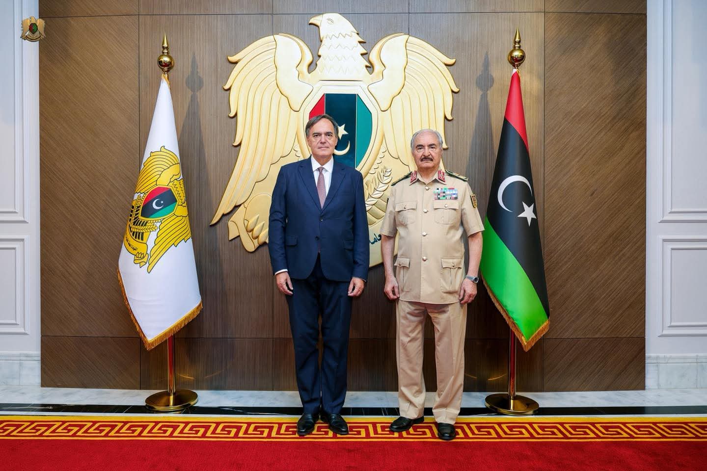 Field Marshal Khalifa Haftar meets the Greek Ambassador to Libya and the Greek Consul General in Benghazi